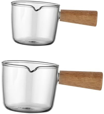 IMIKEYA Glass Milk Cup Pitcher Cups Handle for Coffee Accessories Making for Iced Latte