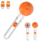 Coupe Papier Circulaire Réglable, Coupe-Cercle Rotatif Anti-dérapant, Rotary Circle Cutter avec Lames de Rechange, Coupeur De Papier Circulaire Coupez des Cercles de 4 à 12 Pouces (Couleur Orange)