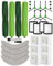 iRobacc Lot de 26 Accessoires Compatible avec iRobot Roomba Combo j7/j7+(j7 plus)/j9/j9+(j9 plus)/10 MAX 4 Brosses à Rouleau 6 Brosses Latérales 6 Sacs à Poussière 4 Filtres HEPA 4 Serpillères