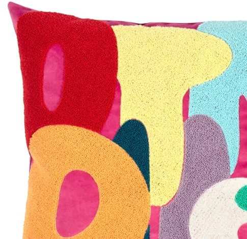 PAD Letters Optimist, Multi-hot pink, 45 x 45 cm