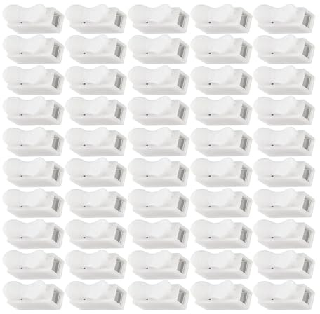 Wire Connectors, Terminal Clip, Cable Joiners, Press Locking Design, Insulated 5a 250v Rated for Automotive, Appliance Wiring Projects,50pcs 250v White