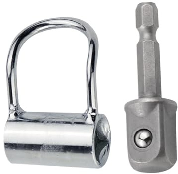 Llave de fontanería – Llave de parada en ángulo – Herramienta manual de mantenimiento del de agua para instalación de válvulas y tuberías, espacio reducido, inodoro debajo del fregadero