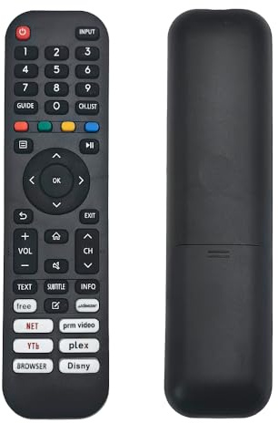 IOOIQQ Telecomando adatto per Nordmende ND32S306QS, ND40S404M-VIDAA, ND50KS5000QJ, ND55KS5000QJ, ND65KS5000QJ, ND32S306QS, ND40S404MVIDAA, ND50KS5000QNDJ, 55KS5 000QJ, ND65KS5000QJ
