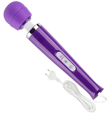 marielove Magic Wand 2.0 Massagestab, 20 Stufen und 10 Intensitäten, kräftiges Massagegerät, leise, Netzbetrieb (Lila)
