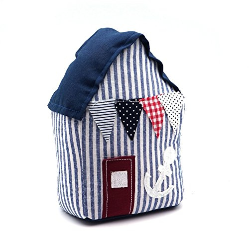 Nicola Spring Strandhütte -Türstopp - 15 X 21cm - Blauer Streifen