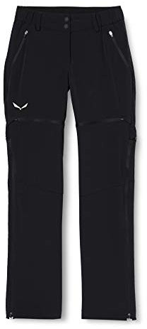 SALEWA Damen Lange Hosen Talvena 2 Dst W 2/1 Sho Pnt, Black Out, 46/40
