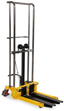 Fahrbarer Hubtisch mit Gabeln und Plattform, Mini-Stapler, 400 kg, 1,5 m Hubhöhe, 650 mm Gabellänge