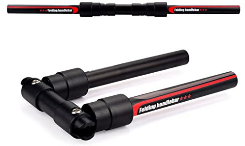 Klappbarer Fahrradlenker, Aluminiumlegierung Fahrrad-Roller-Lenker, faltbarer Schnellspanner, für Lenker mit 31,8 mm / 25,4 mm Durchmesser