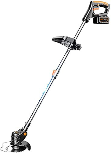 LSDRALOBPOI Tagliabordi a Batteria Decespugliatore Tagliaerba a Batteria da Giardino Retrattile Rasaerba Portatile 36V 9000Mah Doppia Batteria al Litio per rifinitura e Bordi del Prato 707