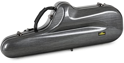 Lechgold Deluxe Koffer für Tenor-Saxophon - Stabiles Hardcase für Tenorsaxophone - Thermopolsterung für Instrument, S-Bogen, Mundstück und Zubehör - Rucksackgarnitur - Coole Carbon-Optik