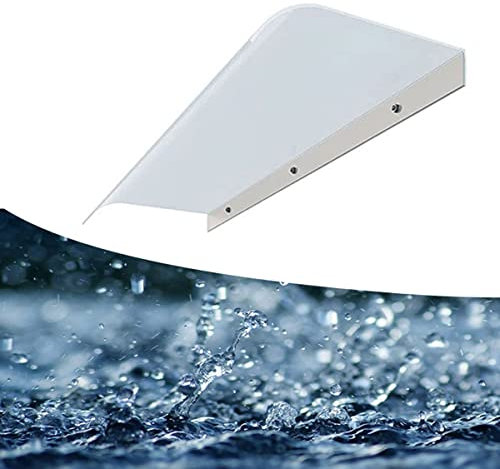 Auvent De Porte D'entrée Latérale De Terrasse Marquise Solaire Hauvent Toit Abri Protection Contre La Pluie Size : W: 80cm/100cm/120cm L:40cm/50cm (Color : Matte, Size : 40x80cm)