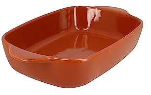 MENASTYL - Plat à four octave rectangle 27x16.5cm 1.1l en grès terracotta - 3356131