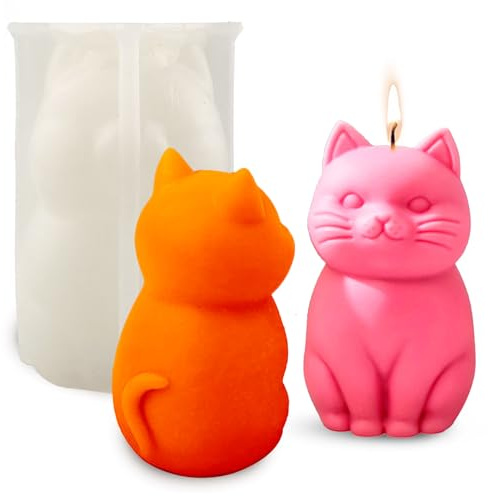 Silikonform Kerzen Gießform Katze Silikonform Katze Kerzenform
