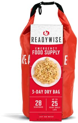 ReadyWise, 28 Portionen, Frühstück, Mittag- Und Abendessen, Grab & Go Dry-Bag, Gefriergetrocknet, Bis Zu 25 Jahre Haltbarkeit, Notfallnahrung, 3 Tage Für 1 Person