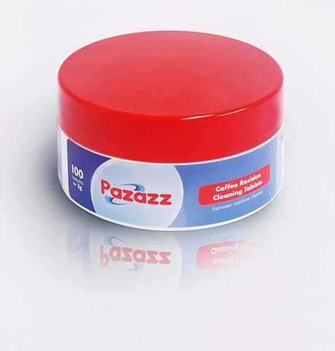 Pazazz Espresso Machine Coffee Oil/Residue Removal Cleaning Tablets, 100 x 2g - not for descaling