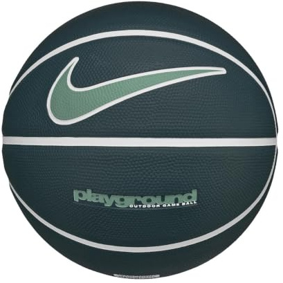Nike Everyday Playground Basketball 8P Graphic – Outdoor Basketball mit Grafikdesign – Street Basketball – Deflated geliefert, Deep Jungle/White/White/Bicoastal, 7