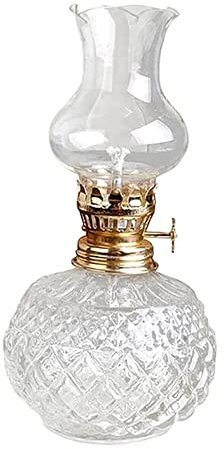 Petroleumlampe, große Öllampe für den Innenbereich – Retro-Petroleumlampe aus Glas, antike Paraffinlampe, Klassische Vintage-Öllichter, Kamin, kreative Dekoration, Arbeitszimmer, Wohnzimmer, Schrei