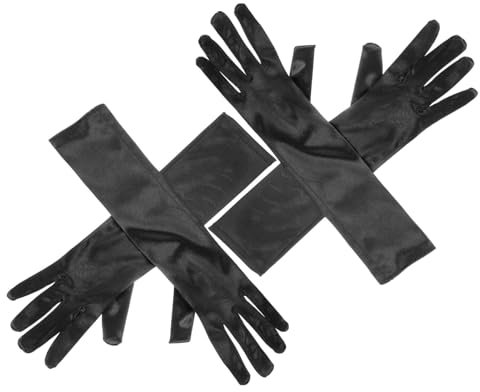 DEARMAMY 2paare Satin-stretchhandschuhe Für Damen Hochzeits Und Partyhandschuhe Elastische Handschuhe Für Bankett Und Teeparty