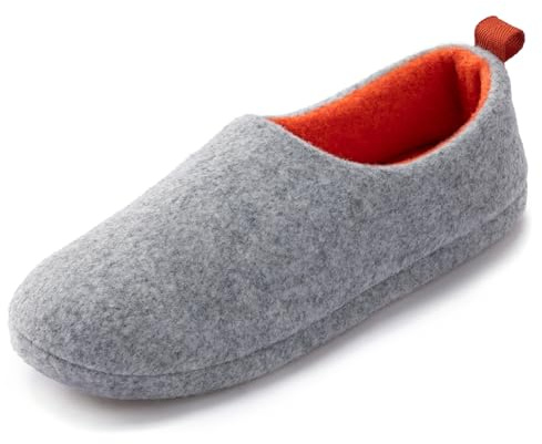 RockDove Pantofole da donna in feltro Pantofole bicolore in feltro, grigio chiaro, 39 EU