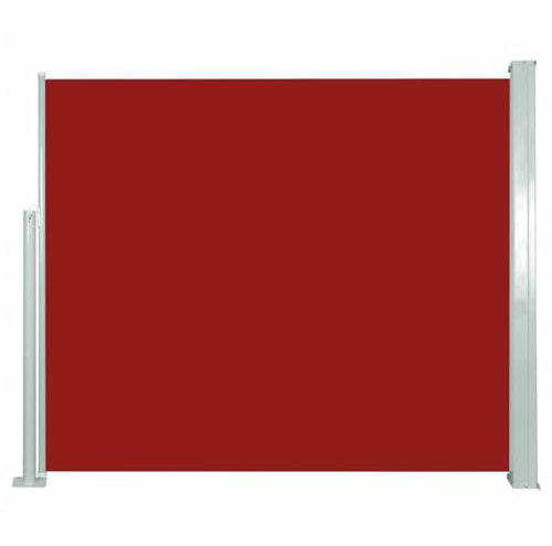 Myheimly Ausziehbare Seitenmarkise 120x300 cm Rot