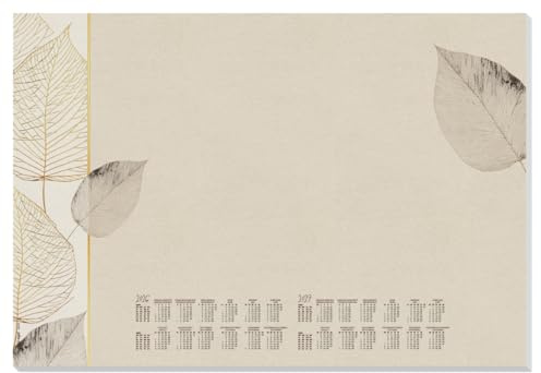 SIGEL Papier-Schreibtischunterlage DIN A2 Kalender 2026-2027 30 Blatt | H6315, Nachhaltiges Papier mit viel Platz für Notizen und Termine