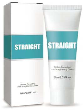 Protein Correcting Hair Straightening Cream, Haarglättungscreme, Seidige & Glänzende Haarglättungscreme, Tiefenwirksame Haarkur Für Trockenes, Geschädigtes Haar (1)