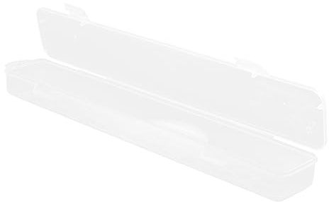 HIAKDOFT 3Pcs Transparent Paintbrush Storage Box Multifunctional Organizer for Watercolour Brushes Pens Jewelry and Office Stationery Plastic Container for Artists and Students