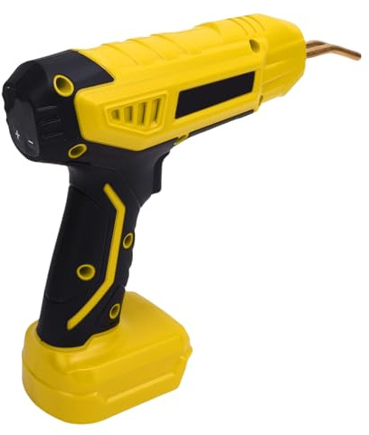 Luocute Plastikschweißer 200W 2 in 1 Plastikschweißkit für die Meisten Plastikreparaturen, 1200 PCS Hot Stapler Lötpistole mit Digitalem Akku -Display und Arbeitszeiteinstellung 56pcs (YELLOW)