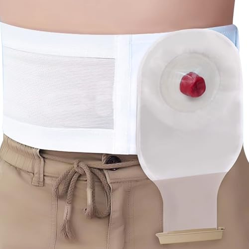Stomiband Unisex, Justering av Stomibandet, Bekvämt Bråckstöd, Utbytbar Mittring för att Förhindra Bråck och Skydda Kirurgiska Snitt(S)
