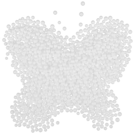 LOLIPPYY Soft Foam Particles Bean Bag Filler White Beads Cushion Filling for Sofa Couch Padding and Stuffing Refill for Beanbags Dolls Scene Craft
