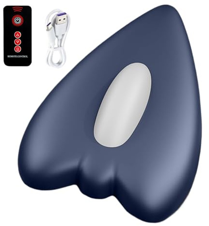 Beckenbodentrainer Elektrisch Für Frauen Männer, 22cm Tragbar Beckenboden Trainingsgerät Kissenform, Mit Heizfunktion, Leise Und Diskret, Mit Datenkabel Und Fernbedienung Geliefert, TPR/PP