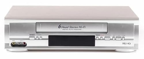 Videoregistratore VHS NEUF, Sistema PAL, 6 Testine di lettura Stereo, Hi-Fi, Grigio