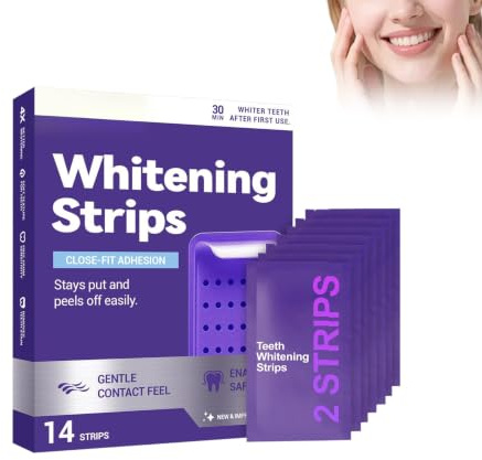Whitening Teeth Strips, Whitening Emalm Care Strips, Delikat nagellack, förbättrar tändernas utseende och ökar glansen, lämplig för daglig oral vård