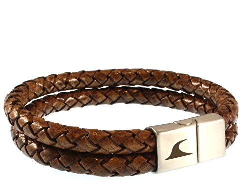 WAVEPIRATE® Echt Leder-Armband TARIFA F Cognac Männer Herren