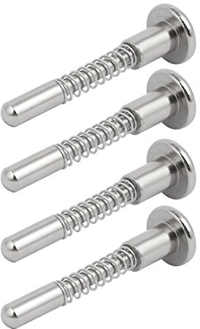 Aexit Perno di bloccaggio a sgancio rapido a molla in acciaio inox diametro 5 mm 4 pz per culla ID: 755094