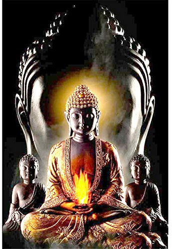 Puzzle 3000 Teile Welpenrätsel, Majestätische Buddha-Statue，3000 Stück Spiel Puzzles für Erwachsene Kinder, Geschicklichkeitsspiel für die Ganze Familie, Bunte -48.03x31.88 Zoll (122 x 81cm)