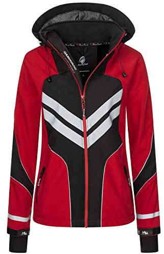 Rock Creek Softshelljacke Damen Outdoor Windbreaker D-468 | Wasserabweisende Übergangsbekleidung, funktionale Wanderjacke für Frauen, Camping, Freizeit und wechselhaftes Wetter