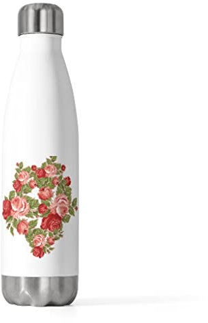 Bouteille isotherme 20 oz Fleurs hilarantes Floret Bouquet Boquet Enthusiast Humour Végétation 20 oz