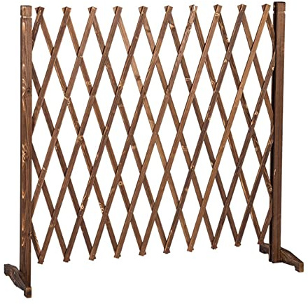 BZJPRFC Clôture De Jardin Extensible Clôture for Animaux Extérieur Panneau De Caillebotis en Bois Indépendant/clôture d'arbre De Noël/Cadre d'escalade De Plantes (Size : H90xL210cm)