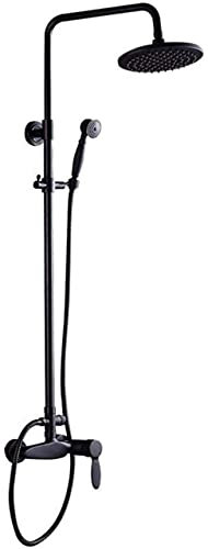 Duschsystem Retro Bronze Schwarz Duschset Armaturen Thermostatarmatur Dusche Vintage Dekoration
