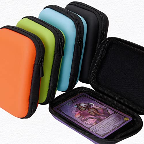 Huayeex 1/2/4 Playing Card Cases - Zippered Travel Makeup Carrying Case | Empty Storage Box For Cards, Random Color