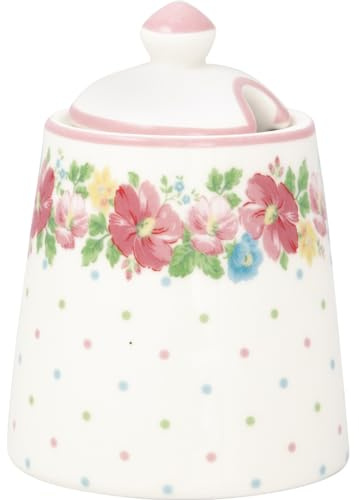 GreenGate Josefina Zuckerdose White 10cm