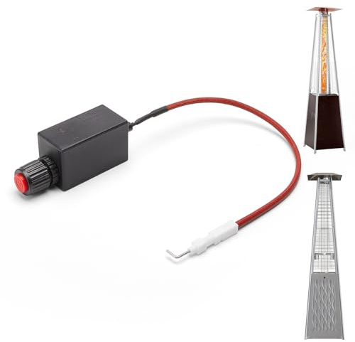 Havyduti Außenheizung Ersatzteile Elektronischer Zünder mit Kabel, geeignet für die meisten Outdoor-Pyramiden-Terrassenstrahler und Feuerstellentisch