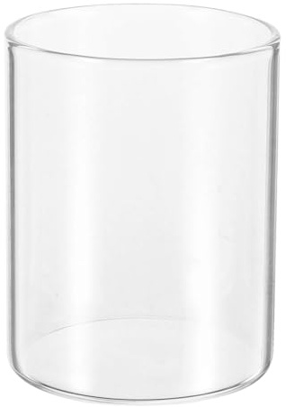 Alipis Candela in vetro Tazza Vasi di vetro Portacandele Tealight Portacandele Cilindro Vasi Portacandele in vetro Vaso cilindro di vetro Uragano Portacandele Cilindrico Candela Vaso per uso domestico