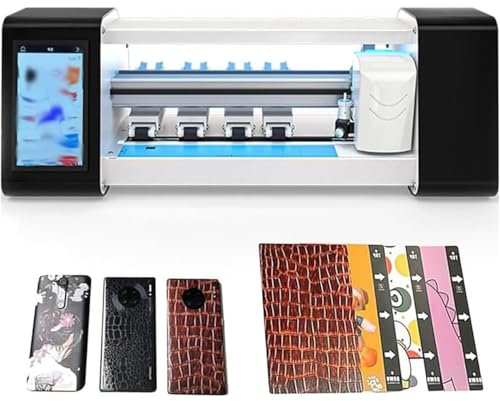 CYMYYDS Handy-Folienschneidemaschine, intelligenter vollautomatischer Folienschneider, Touchscreen-Bedienung, unterstützt 17 Sprachen, für Tablet, Notebook, Computer