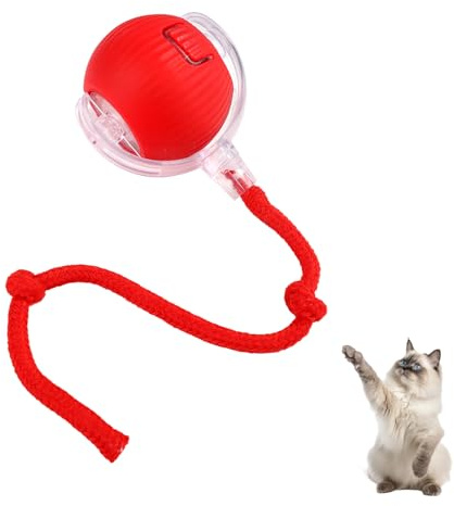 BTFO Kauball für Hunde, Interaktives Katzenball Spielzeug Automatisch Rollender Ball für Hunde Intelligent Ball mit Ladekabel für Hunde Katzen Unterhaltung und Bewegung