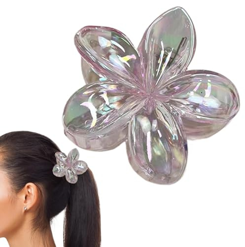 Pinces à cheveux à fleurs hawaïennes,Fleurs à cheveux hawaïennes,Galvanoplastie Flower Clips Décorations pour cheveux - Pinces à griffes pour cheveux épais et fins, accessoires pour cheveux p