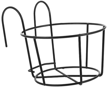 BESPORTBLE Robuste Heuraufe aus Eisen im Blumentopf Stil Platzsparend und Hält Heu Trocken für Kaninchenkäfige und Kleintierfütterung im Käfig