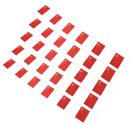 BESPORTBLE Drapeaux Chinois Mini Pour Événements Décorations Intérieures Et Extérieures Pour Nationales Et Soirées à Thème