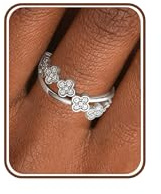 HEEYA Ring Silber 925 Gold Ringe für Frauen Hypoallergen Ringe mit 5A Zirkonia Offen Verstellbare Ring Daumenringe Finger Unisex Schmuck mit Geschenkbox